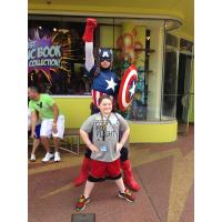 Gabe Duplechian and Captain America