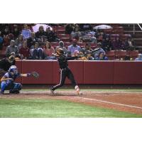 Kristyn Sandberg at the plate for the Chicago Bandits