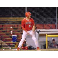 Geneva Red Wings infielder Nick LaBrasca at the plate