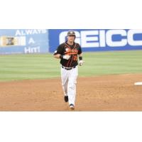 Lew Ford of the Long Island Ducks rounds the bases