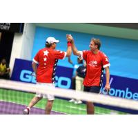 Washington Kastles owner Mark Ein paired up with Tennys Sandgren to take down Coach Murphy and Robert Lindstedt