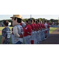 Acadiana Cane Cutters during the National Anthem