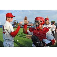 Spokane Indians celebrate a sweep