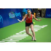 Madison Brengle concentrates on a shot for the Washington Kastles