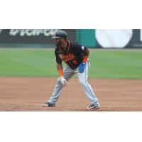 Emilio Bonifacio of the Long Island Ducks on the basepaths