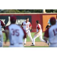 Wisconsin Rapids Rafters celebrate a walk-off win