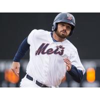 Infielder/outfielder Jayce Boyd with the Binghamton Mets