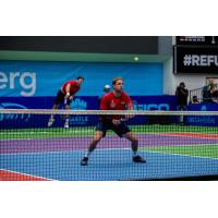 Robert Lindstedt of the Washington Kastles turned up the heat on his serve in men's doubles tiebreaker