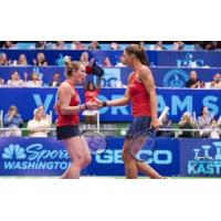 Madison Brengle and Nicole Melichar of the Washington Kastles