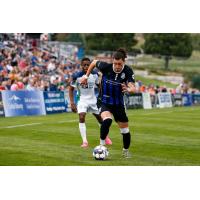 Colorado Springs Switchbacks control the ball vs. OKC Energy FC