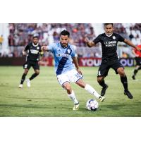 Sacramento Republic FC defense moves in on Fresno FC