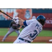 D.J. Peters of the Tulsa Drillers at bat