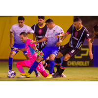 Las Vegas Lights FC goalkeeper Ricardo Ferrino (in pink) vs. Rio Grande Valley FC Toros