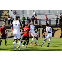 Ottawa Fury FC vies for possession with Atlanta United 2