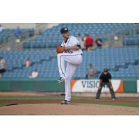 Syracuse Chiefs pitcher Kyle McGowin threw a brilliant eight innings of scoreless ball Tuesday night