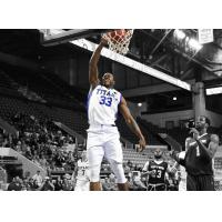 Flenard Whitfield of the KW Titans hammers the ball home vs. the Saint John Riptide