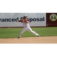 Wisconsin Rapids Rafters make a play in the infield