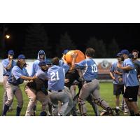 Watertown Rapids celebrate clinching a playoff berth