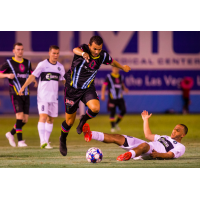 Las Vegas Lights FC forward Sammy Ochoa works upfield