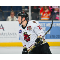 Defenseman Josh Atkinson with the Atlanta Gladiators