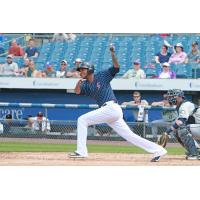 Syracuse Chiefs pitcher Jefry Rodriguez doing damage at the plate