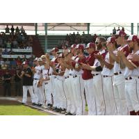 Wisconsin Rapids Rafters salute their fans