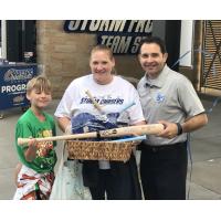 3 Millionth Storm Chasers Fan through Werner Park Gates, Christy Hofer