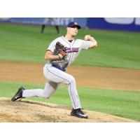 Somerset Patriots pitcher Chase Huchingson